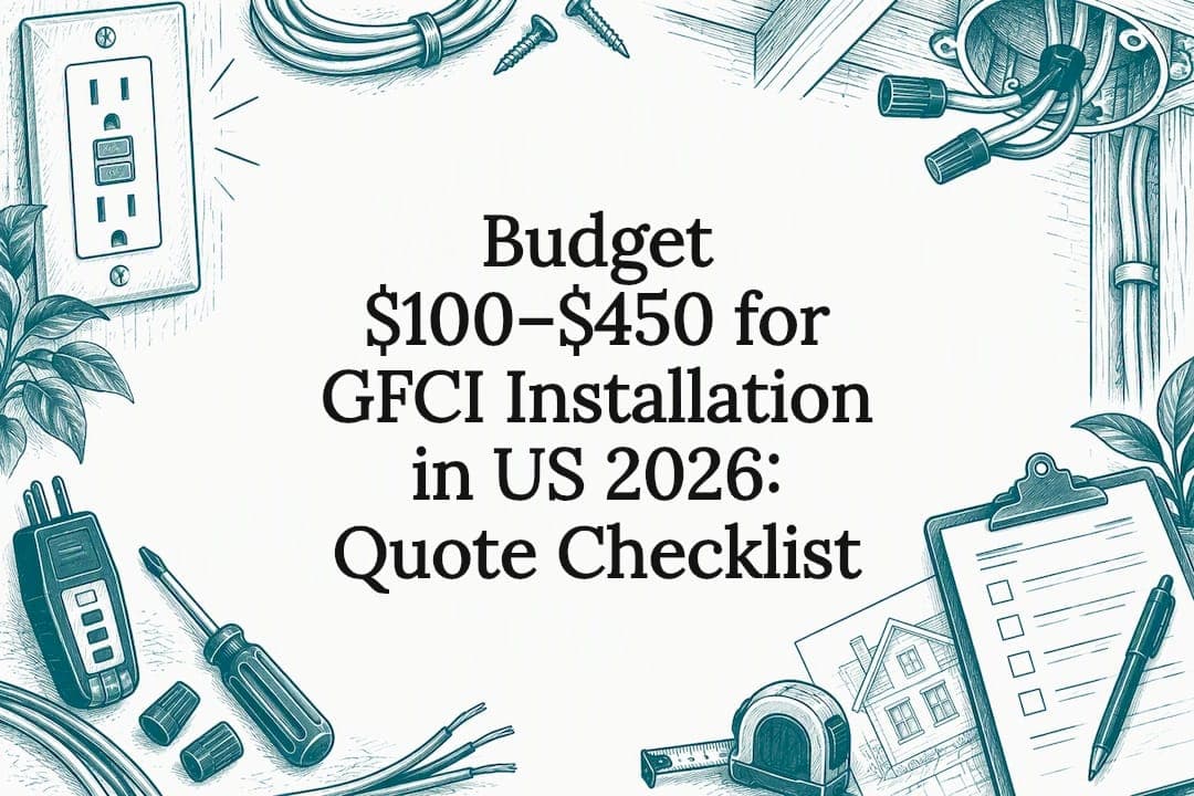 Budget $100–$450 for GFCI Installation in US 2026: Quote Checklist