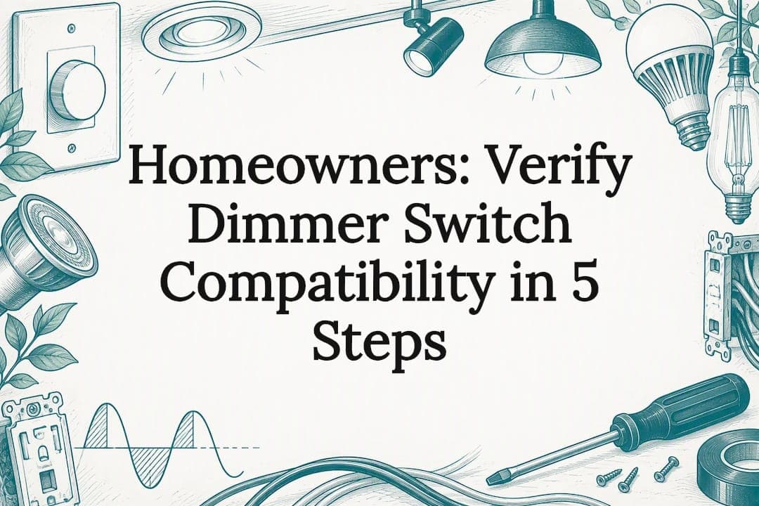 Homeowners: Verify Dimmer Switch Compatibility in 5 Steps