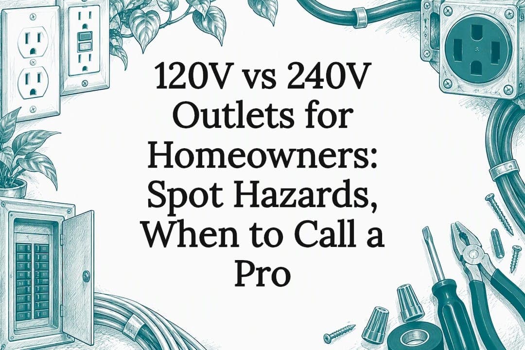 120V vs 240V Outlets for Homeowners: Spot Hazards, When to Call a Pro
