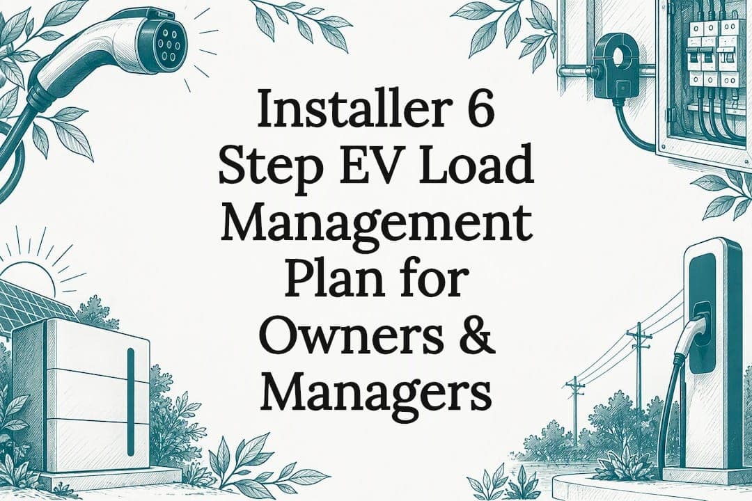 Installer 6 Step EV Load Management Plan for Owners & Managers