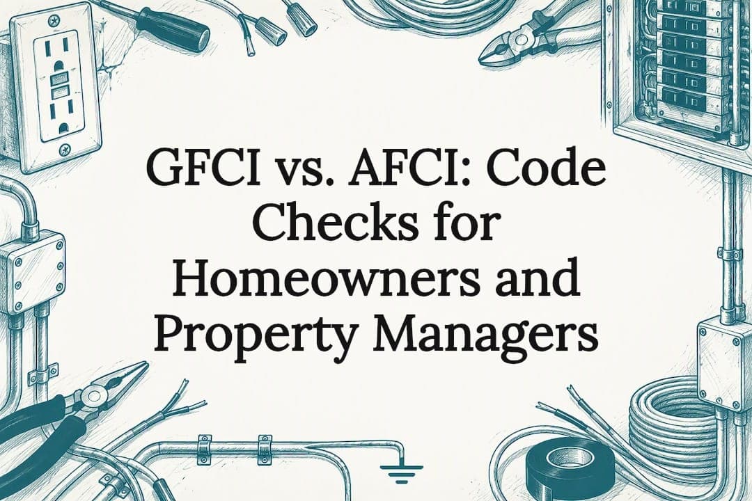 GFCI vs. AFCI: Code Checks for Homeowners and Property Managers