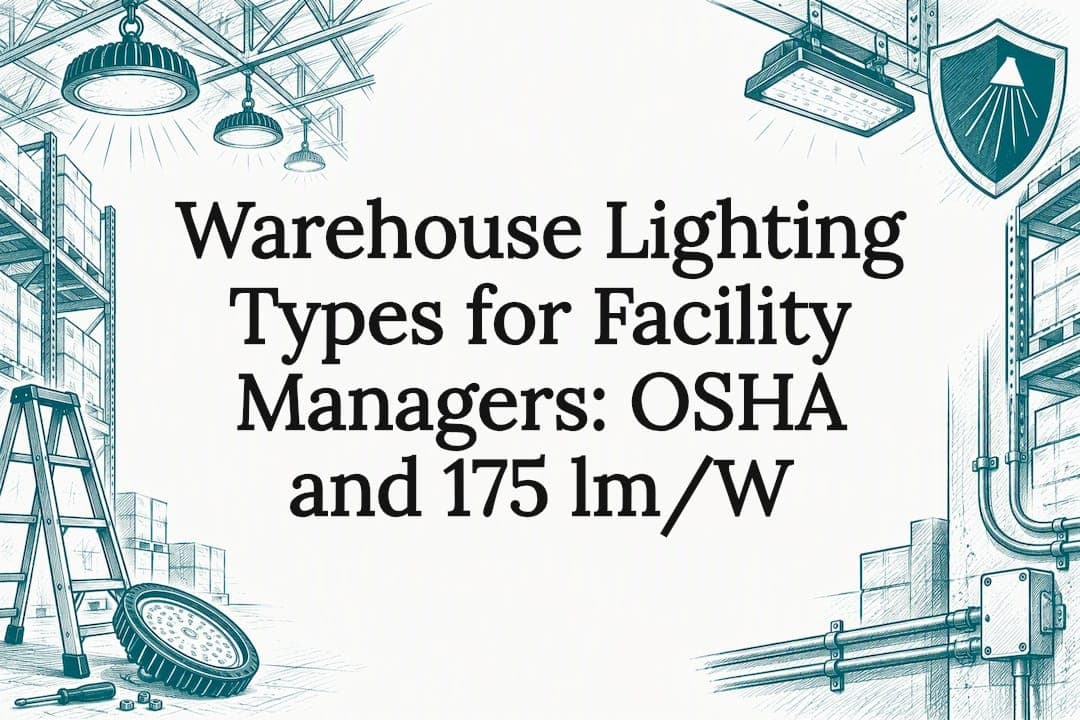 Warehouse Lighting Types for Facility Managers: OSHA and 175 lm/W