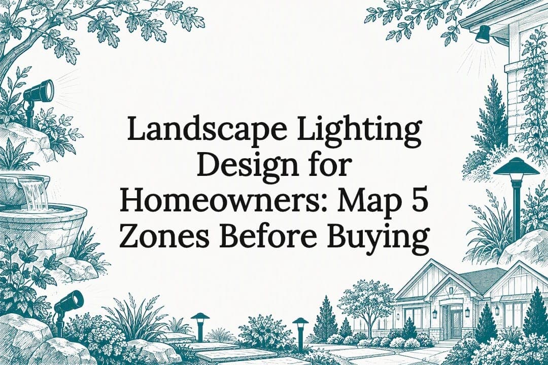 Landscape Lighting Design for Homeowners: Map 5 Zones Before Buying
