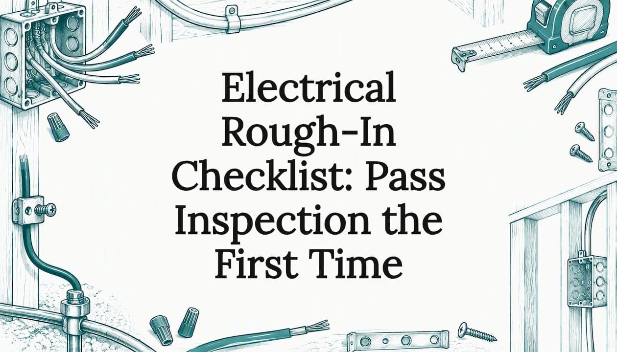 Electrical Rough-In Checklist: Pass Inspection the First Time