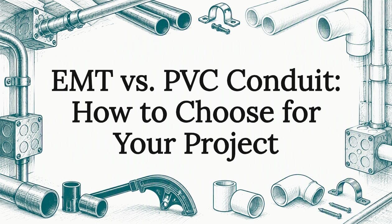 EMT vs. PVC Conduit: How to Choose for Your Project