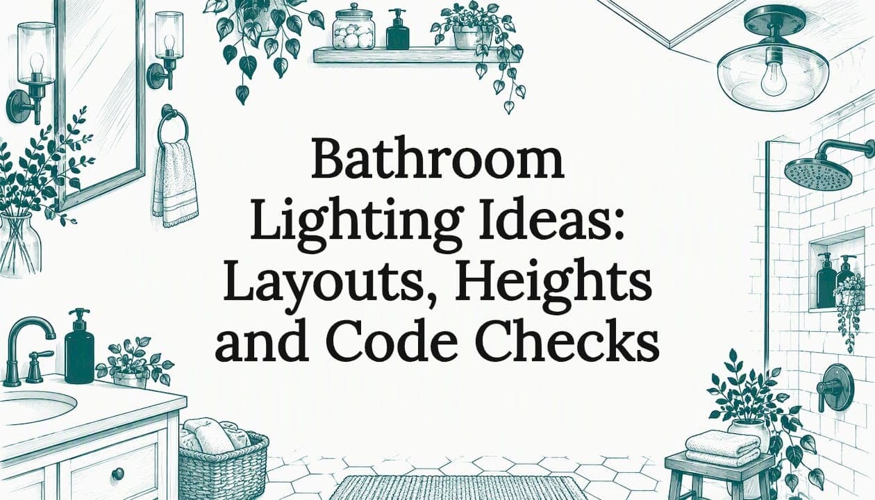 Bathroom Lighting Ideas: Layouts, Heights and Code Checks
