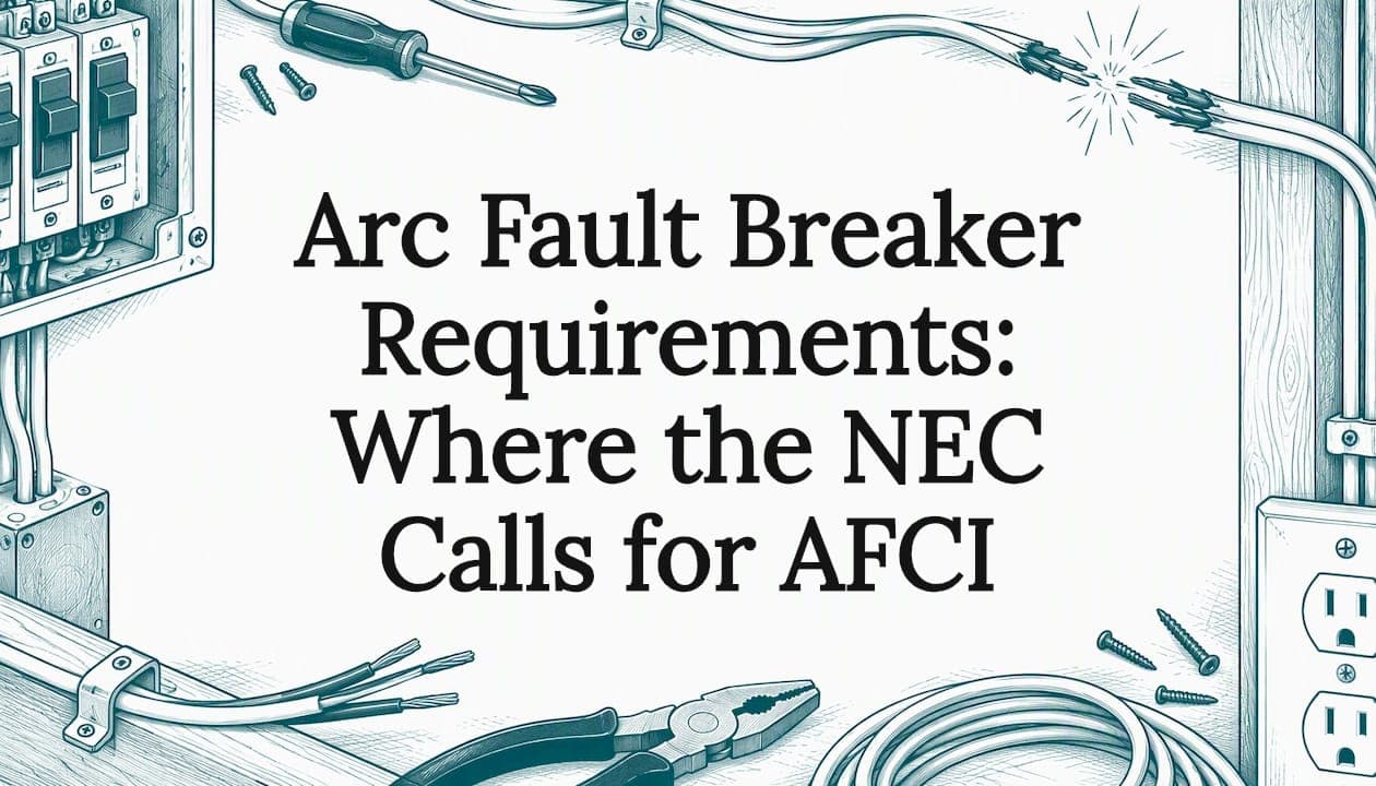 Arc Fault Breaker Requirements: Where the NEC Calls for AFCI