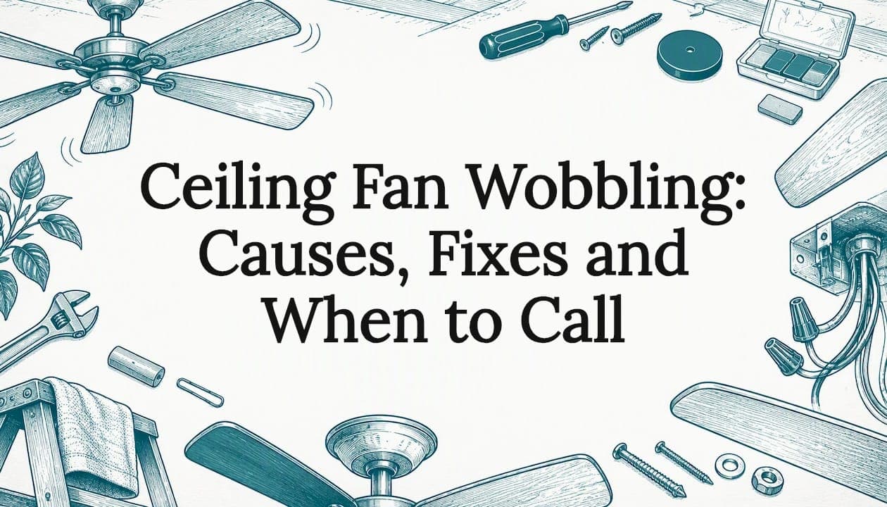 Ceiling Fan Wobbling: Causes, Fixes and When to Call